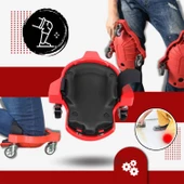 Tekerlekli Dizlik ( 1 Çift ) İnşaat Fayans Seramik Yer Döşeme Tamir Dizliği Hareket Kolaylığı thumbnail 5