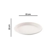 Roll-Up Nature Ekolojik Karton Kağıt Parti Tek Kullanımlık Tabak - 22 Cm. - 25 Adetlik 1 Paket thumbnail 2