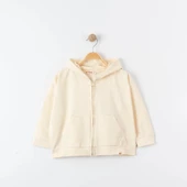 Unisex %100 Pamuk Oversize Kapüşonlu Fermuarlı Sweatshirt - 1