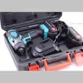 Kömürsüz Akülü Torklu Vidalama Çift Batarya Li-ion Batarya 20 V 4.0 Ah Üç Kademe Torklu Çantalı thumbnail 7