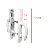 Plastik Wc Banyo Kapı Kolu Tutamağı İçi Metal Plastik Tutma Kol Sağa Sola Uyumlu 1 Çift thumbnail 4