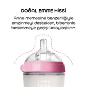 Toptanyokyok Antikolik Silikon Biberon 250 ml 3-6 Ay Pembe - 2