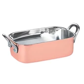 Öztiryakiler Gurmeaid Mini Dikdörtgen Tencere, Dışı Bakır, İçi Paslanmaz Çelik, 14.5x9.5x4.5 Cm - 1