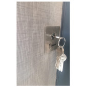 Tezwood 1597 Antrasit Renk Statik Kasalı Rustik Çizgili Model Çelik Kapı, Villa Kapısı,Daire Kapısı - 2