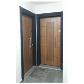 Tezwood 1593 Statik Kasalı Rustik Çizgili Model Çelik Kapı, Daire Kapısı, Villa Kapısı thumbnail 4