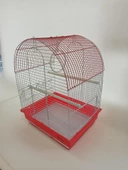 Dayang 2 Kapı Davul Kuş Kafes 35x28x46 cm Kırmızı - 2