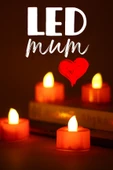 4 Adet Kalp Kırmızı Mini Led Mum Seti Pilli Dumansız Alevli Ledli Dekoratif Yapay Mum Dekor Işığı - 1