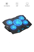CF-05 Ayarlanabilir Dizüstü Bilgisayar Rgb Soğutma Fanı Siyah - 1