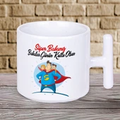 Süper Babamız Babalar Günün Kutlu Olsun Yazılı Hediyelik T Kupa Bardak thumbnail 1