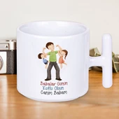 Babalar Günü’nde Ona Her Yudumda Seni Hatırlatacak Canım Babam Yazılı T Kupa Hediye Ver! thumbnail 1