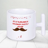 İyi Ki Babamsın Kocaman Kalpli Adam Yazılı Babalar Gününe Özel T Kupa Bardak thumbnail 1