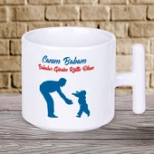 Babalar Gününe Özel Sevgi Dolu Canım Babam Yazılı T Kupa – Babalar Çok Sevecek! - 1