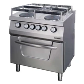 Öztiryakiler 700 Seri Fırınlı Elektrikli Kuzine, Gemi Model, 4 Yuvarlak Büyük Plate, 80x70x85 Cm, Osoef 8070 S - 1