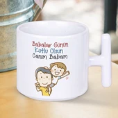 Babalar Günün Kutlu Olsun Canım Babam Baskılı Babalar Gününe Özel T Kupa Bardak-4 thumbnail 1