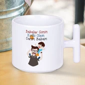 Babalar Günün Kutlu Olsun Canım Babam Yazılı Hediyelik T Kupa Bardak thumbnail 1