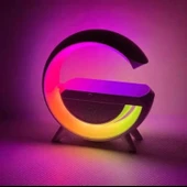 Zhltools Kablosuz Şarj Standlı 5w Rgb Aydınlatmalı Bluetooth Hoparlör thumbnail 4