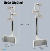 Zhltools Araç İçi Dikiz Aynası Telefon Tutucu Teleskopik Telefon Tutacağı thumbnail 7