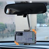 3B Trend Araç İçi Ayarlanabilir Dikiz Aynası Telefon Tutucu İz Bırakmayan Araba Telefon Tutacağı - 3