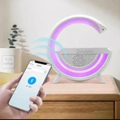 Zhltools Kablosuz Şarj Standlı 5w Rgb Aydınlatmalı Bluetooth Hoparlör thumbnail 3