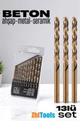 Zhltools Beton Matkap Ucu Seti- Çelik Beton Metal Ahşap Matkap 13 lü SET thumbnail 1