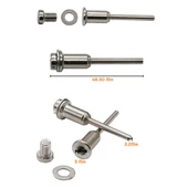 Sepetinegelsin Metal 6 Parça Mini Matkap Ucu Ahşap Kesme Yuvarlak Çelik Bıçak Disk Testere Seti Kiti thumbnail 5