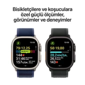 Apple Watch Ultra 2 GPS + Cellular, 49 mm Natürel Titanyum Kasa ve Mavi Trail Loop - M/L - 5