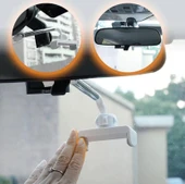 Zhltools Araç İçi Dikiz Aynası Telefon Tutucu Teleskopik Telefon Tutacağı Beyaz thumbnail 3