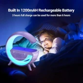 Zhltools Kablosuz Şarj Standlı 5w Rgb Aydınlatmalı Bluetooth Hoparlör thumbnail 9