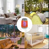 Zhltools Askılı Solar Enerji İle Şarj Olabilen Sinek Öldürücü Kamp Feneri Işıldak thumbnail 2