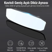 Zhltools SD-2415 Kavisli Dışbükey Geniş Açılı Araç Dikiz Aynası 299x90mm thumbnail 2
