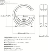 Zhltools Kablosuz Şarj Standlı 5w Rgb Aydınlatmalı Bluetooth Hoparlör thumbnail 2