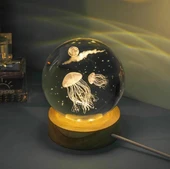 Zhlhome Deniz Anası Tasarımlı Işıklı Cam Küre thumbnail 1