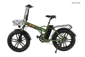 Alba Fold F Premium 500 Watt Elektrikli Bisiklet Yeşil Nfc-Zırhlı Lastik HD Fren 48v 10,4 Ah Batarya - 1