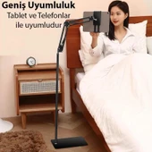 Zhltools 360 Derece Ayarlanabilir Teleskopik Metal Telefon - Tablet Tutucu Stand thumbnail 2