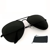 Zhlbutik UV400 Güneş Gözlüğü Siyah Camlı Sürüş Gözlüğü thumbnail 1