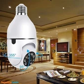 Sepetinegelsin WiFi 360 Panoramik Ampul Kamera Gece Görüş Ses Akıllı Hareket Algılayıcı thumbnail 2
