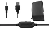 Mikado MD-S23 GLARE 2.0 Multimedia 3W*2 Siyah USB RGB Işıklı Gaming Speaker Hoparlör - 4