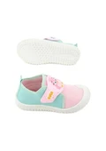 Gezer Yazlık Keten Kız Çocuk Cırtlı Ayarlanabilir Ayakkabı Pembe-mint Yeşili Pembe - Mint Yeşili - 3
