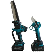 Titanium GTA350 Akülü Budama Makası ve Budama Testeresi Uzatmalı Çift Bataryalı - 1