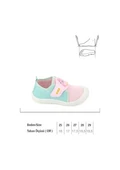 Gezer Yazlık Keten Kız Çocuk Cırtlı Ayarlanabilir Ayakkabı Pembe-mint Yeşili Pembe - Mint Yeşili - 5