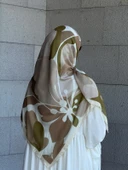 Pamuklu Vera Desen Eşarp-Vizon/Haki - 7