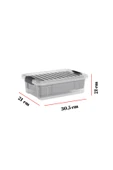 6,25 L Şeffaf Saklama Kutusu & Organizer Düzenleme Kutusu thumbnail 6