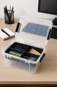 1,75 L Şeffaf Saklama Kutusu & Organizer Düzenleme Kutusu thumbnail 5