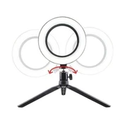 BUFFER® 8inç 20cm Youtube Instagram Tiktok Selfie  Stüdyo Video Fotoğraf Ring Light  Tripod Led Halk - 4
