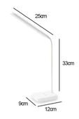 İnce Uzun USBli Dokunmatik 3 Kademeli 360 Derece Özel Göz Korumalı led Lityum Masa Lambası thumbnail 12