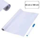 Silinebilir Kalemli Sticker  Duvara Yapışabilen Yazı Tahtası 60x100 cm - 5