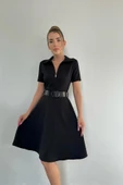 Siyah Kemerli Spor Elbise thumbnail 2