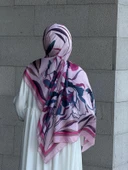 Pamuklu Soft Lotus Desen Şal-Şeker Pembe - 3