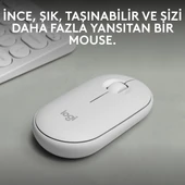 M350s Pebble 2 Bluetooth Kablosuz Sessiz Kompakt Mouse - Beyaz - 2