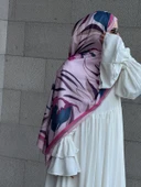 Pamuklu Soft Lotus Desen Şal-Şeker Pembe - 4